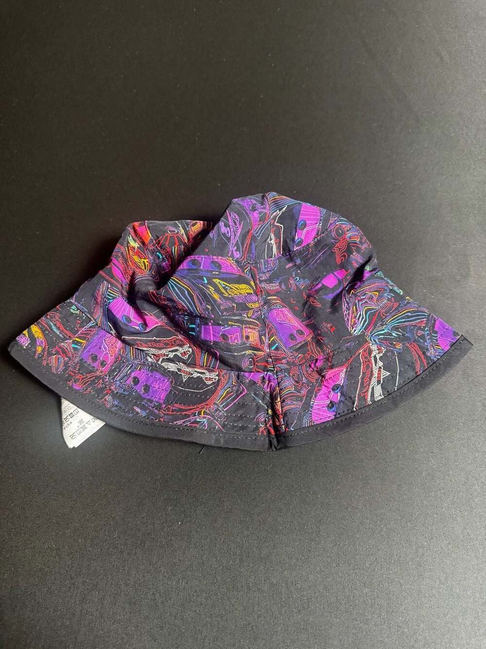 Disney Pixar Cars Neon Print Bucket Hat Youth Size 53-60cm - Picture 3 of 3
